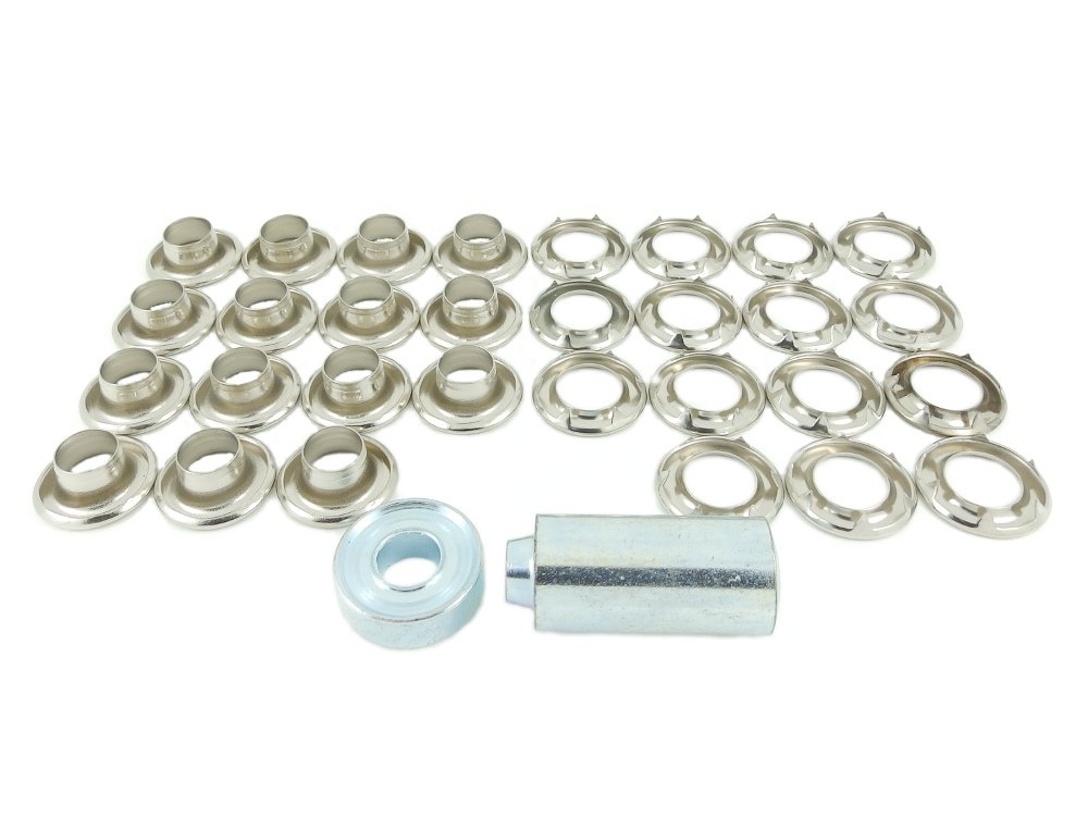 Ojales con dientes para lonas que no se rasgan con el kit de latón de 9,5mm