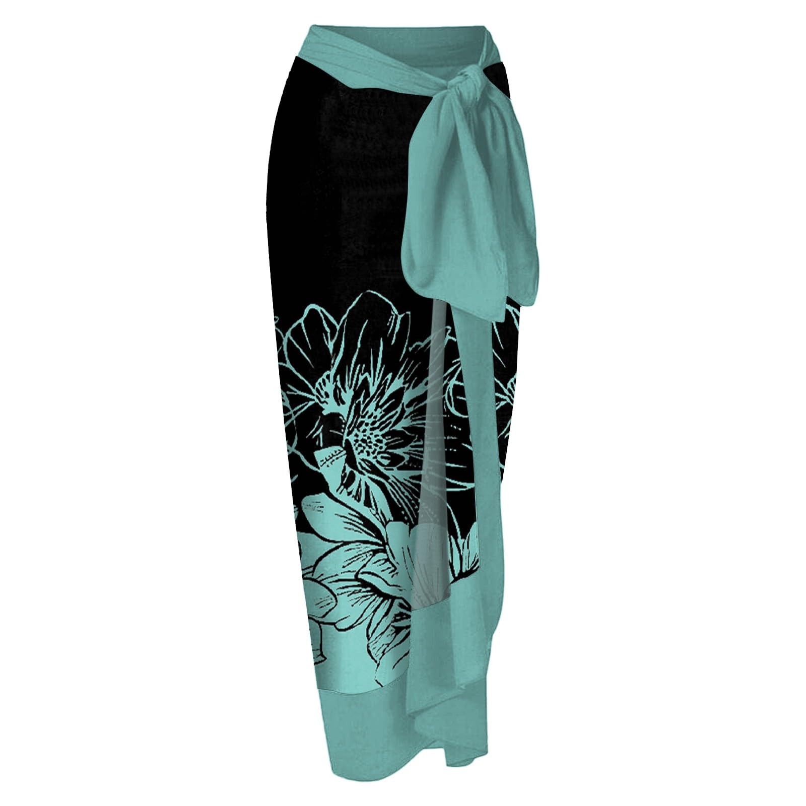Conjunto baño Mujer Monokini + Cobertura Estampado Tankini Dos Piezas Playa