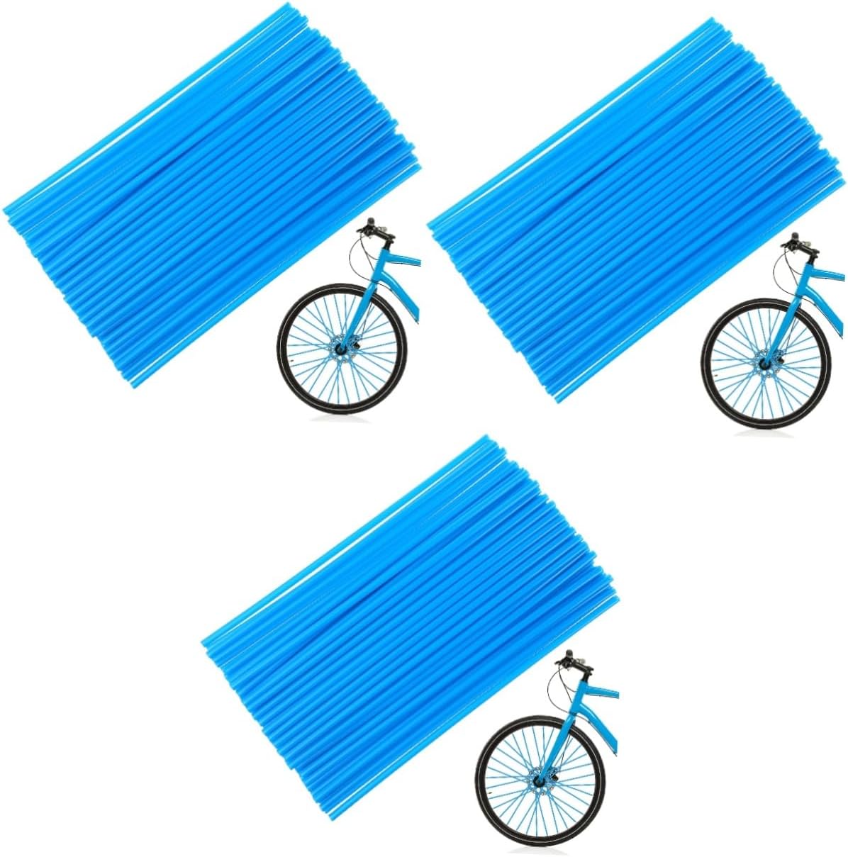 Milisten 225 Pcs Spoke Protector Dirt Bike Spoke Covers Spoke Wraps, mediumx3pcs, Bluex3pcs, A62224RWI09VV04XQLJ