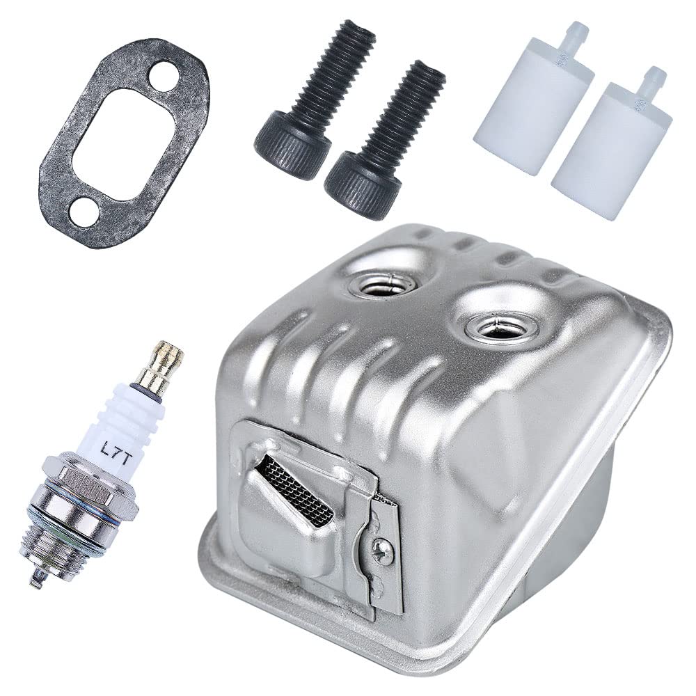 Kit de filtro combustible tornillo compatible con bujías gasolina motosierra 450, 445 y 445e W, repuestos OEM 544147702 parte