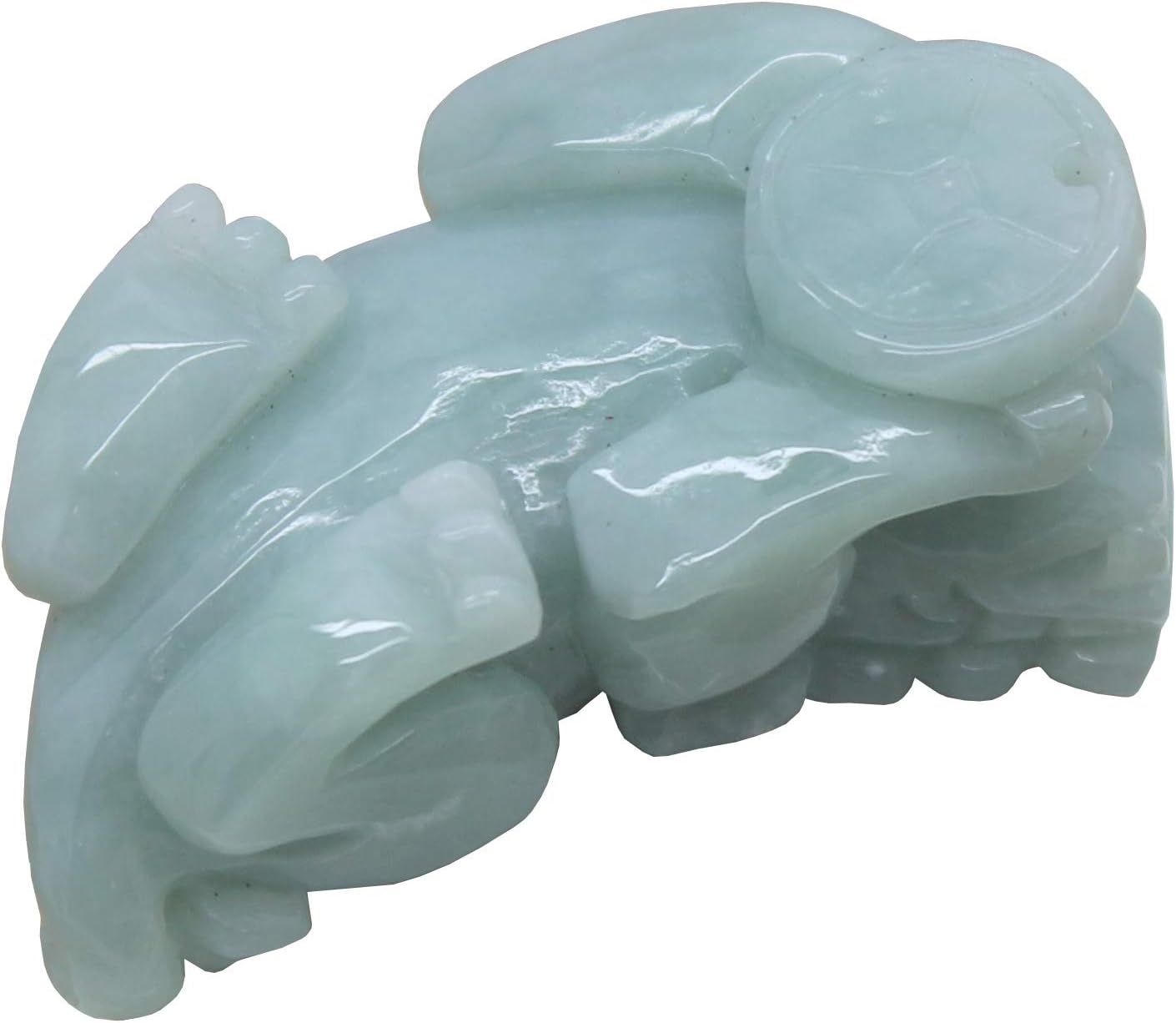 Fengshui Figure Hand Carved Chinese Natural Jade Pixiu Pendant an530