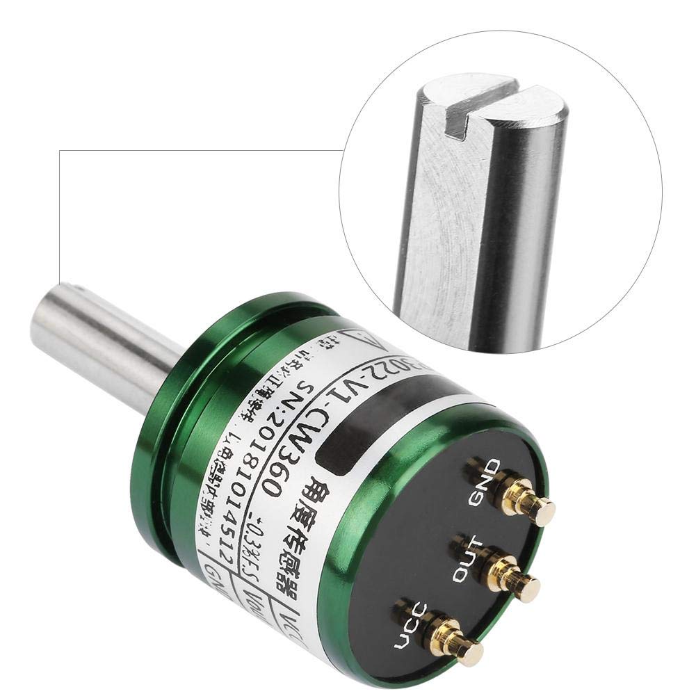 DeWin Capteur Hall, Résolution du Capteur d'angle Hall 0,088 ° 0-360 Degrés Capteur d'angle Hall Rotatif 0-5v Sortie Cercle Complet 12Bit