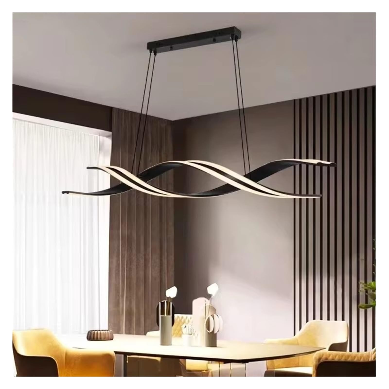 ASerZenith Modern Pendant Lamp Chandeliers For Dining Room Led Pendant Lights Dine Hanging Lamps For Ceiling Pendant Lamp Indoor Lighting,Onecolor-100Cm