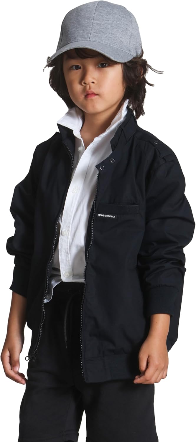 Members Only Kids Iconic Racer, Unisex Bomber Jacket