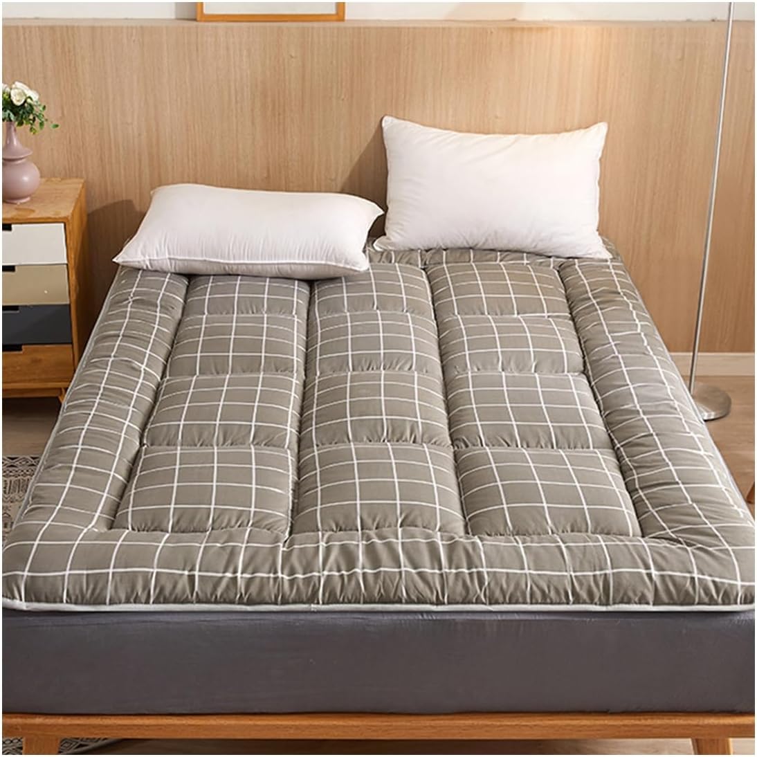 OBONG Extra Thick Down Feather Filled Mattress Pad