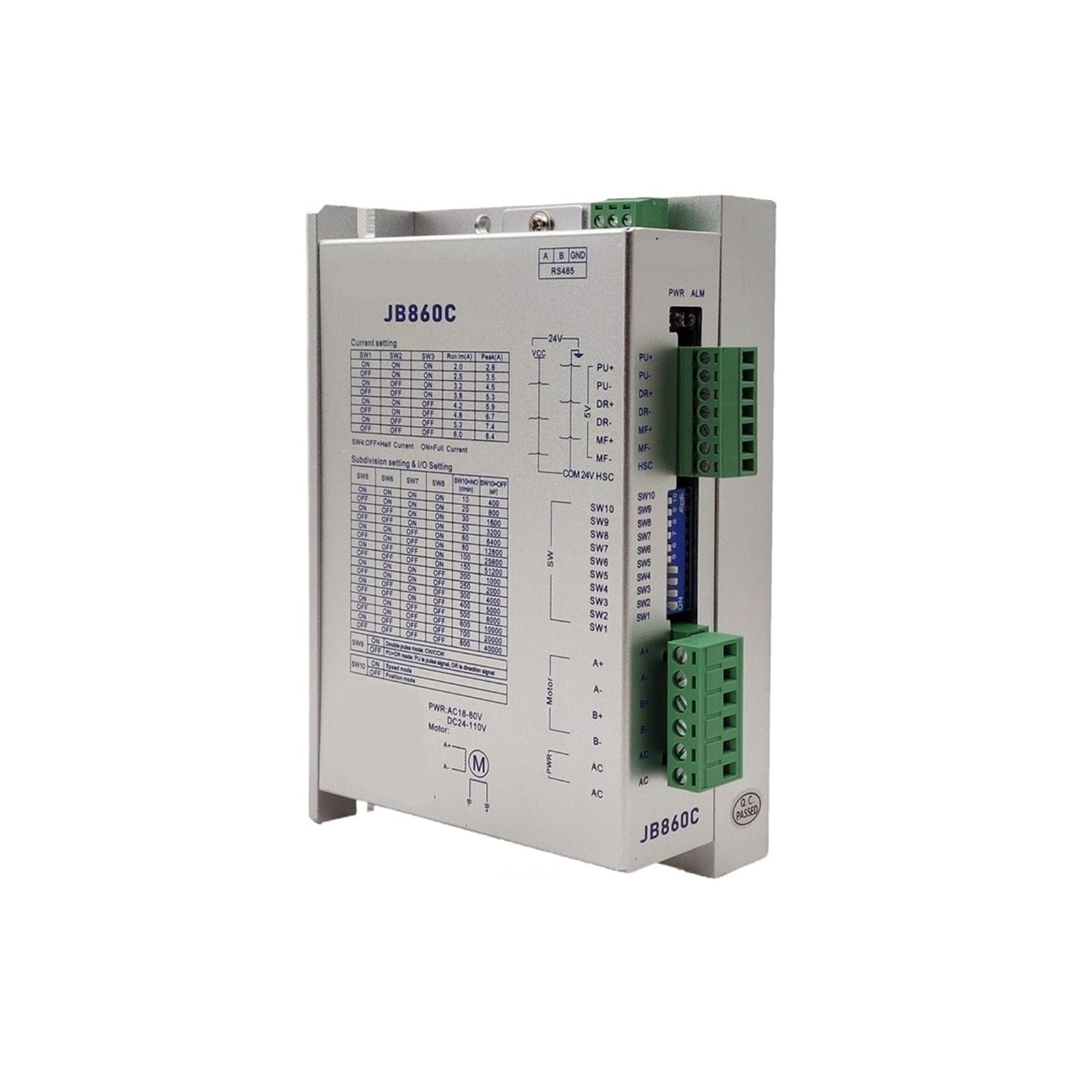 Controlador de Motor Paso a Paso 86 bifásico CA 18-80 (CC 24-110 V) con función de E/S