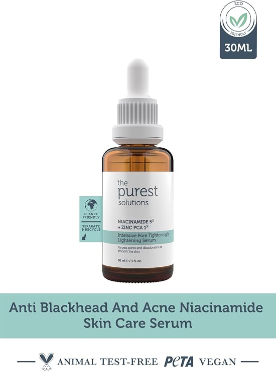 The Purest Solutions, Anti-Pore and Blackhead, Anti-Acne Niacinamide Skin Care Serum 30 ml (Niacinamide 5% & Zinc Pca 1%)