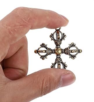 オールドチベット仏教 銅製ドルジェマハカラカラチャクラ仏像 赤漆塗りお守り仏像 オールドチベット仏教 銅製ドルジェマハカラカラチャクラ仏像 赤