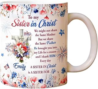 To My Sister In Christ | Personalized Ceramic Coffee Mug