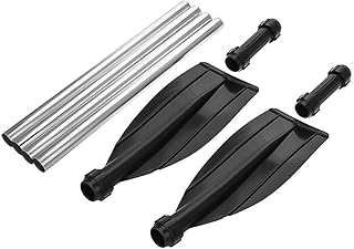 2pcs Paddles Demountable Kayak Paddle Canoe Paddles Boat Oars Aluminium Oars Portable for Paddle Inflatable Boat Kayak Canoe Boat