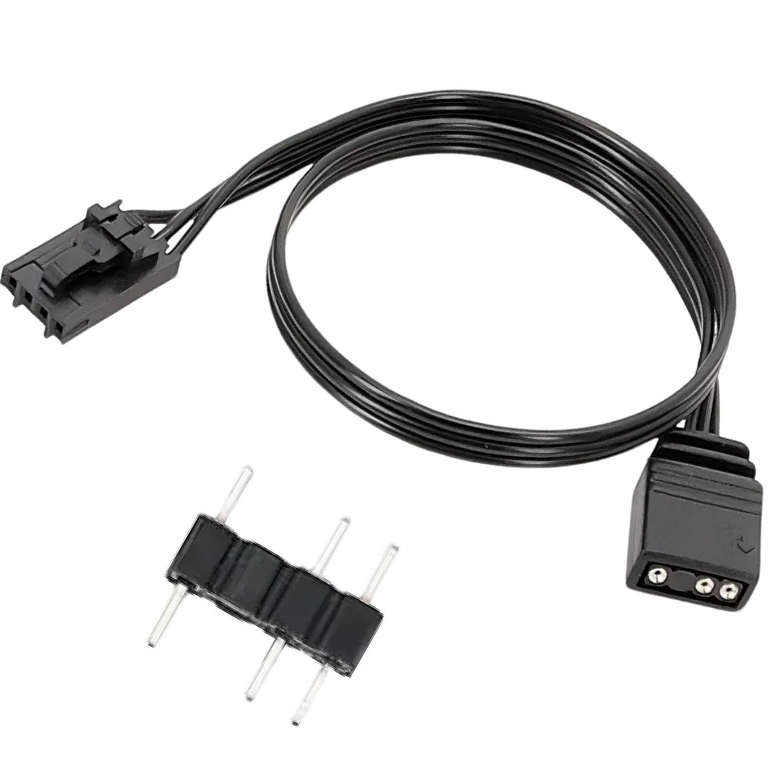 Câble Adaptateur RGB 4 Broches vers 5V pour Corsair Commander Core iCUE, Connecteur ARGB 3 Broches
