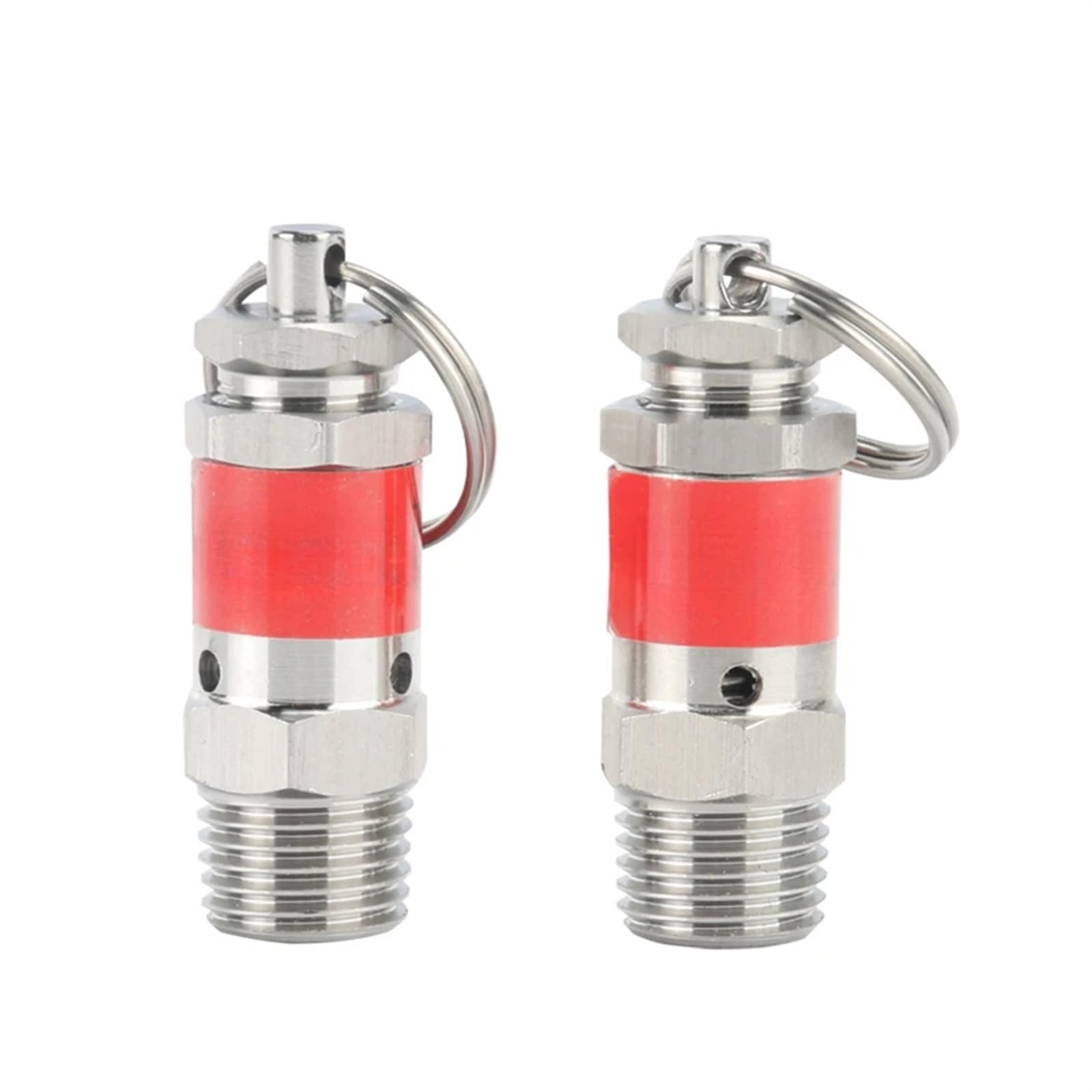 Zawór nadmiarowy ciśnienia sprężarki powietrza, zawór sanitarnego ze stali nierdzewnej 304 1/8" i 1/4"BSPT męski 0,5-10 barów Sprężarka (1l8,9mpa 9barów)(1l8 Bspt,0.5mpa 5Bar)