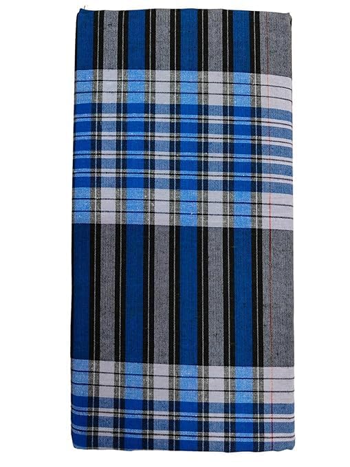 Best Buy Pure Cotton Lungi for Men, Multi Color, 2.25 Meter, Sing...