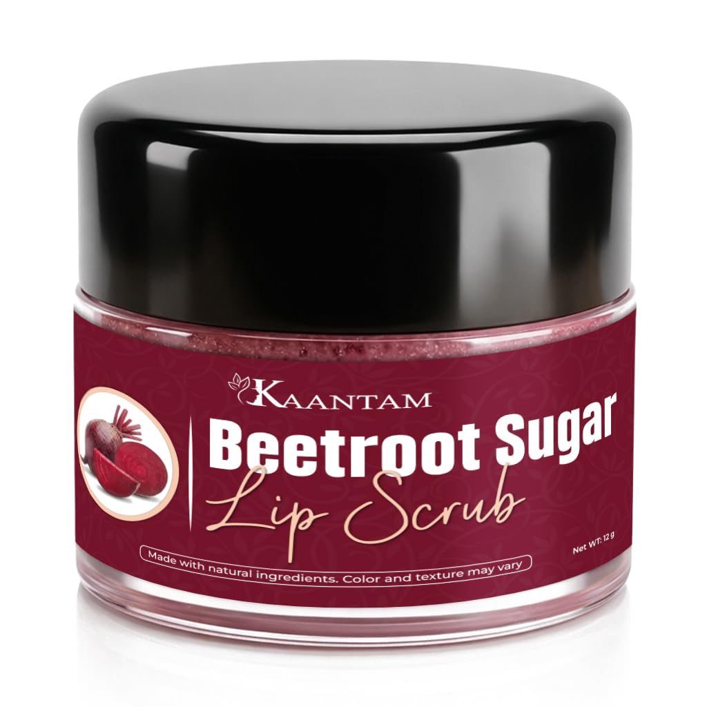 Beetroot Sugar Lip Scrub for Dark & Pigmented Lips | Lip Scrub Exfoliator for Dry Chapped Lips | Hydrating Lip Scrubber & Beetroot Lip Mask for Men & Women | 12g-image-31