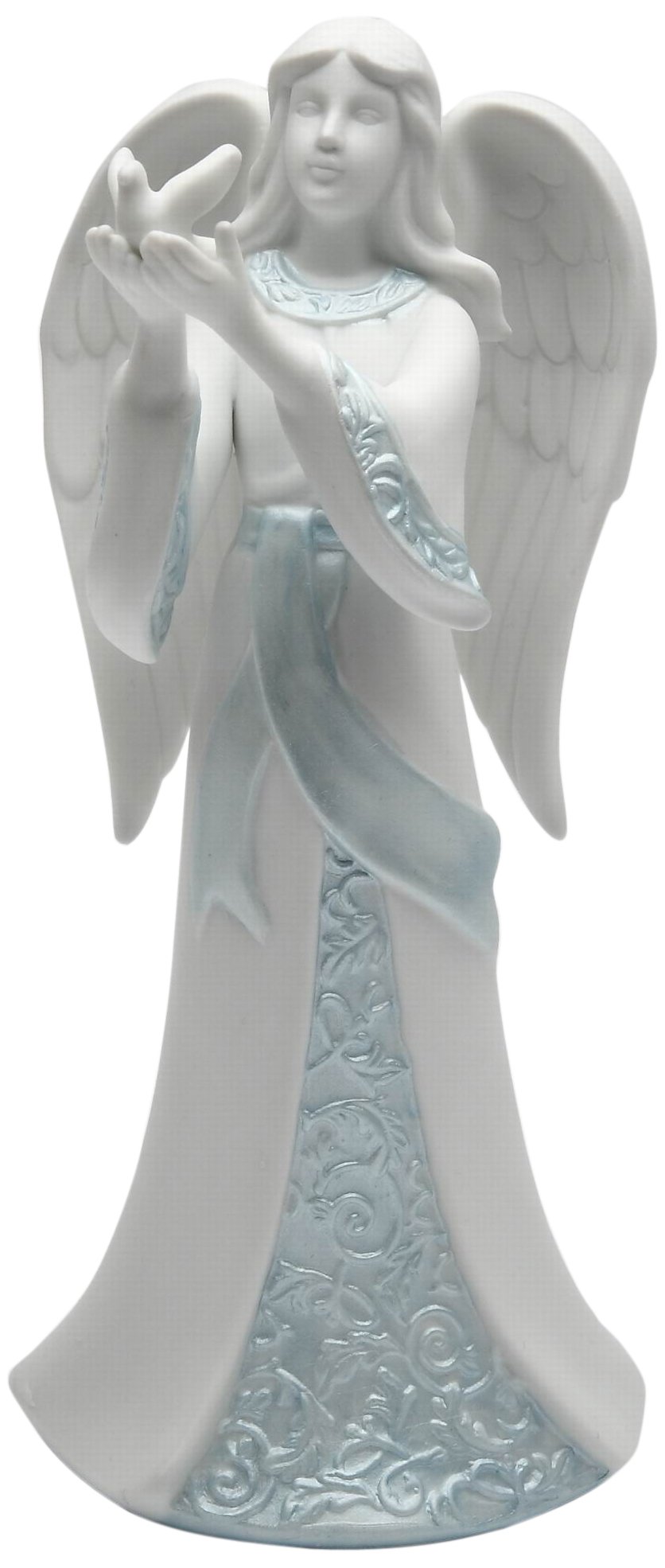 Appletree Design 33257 Angel Holding Dove Figurine, 7-1/8-Inch