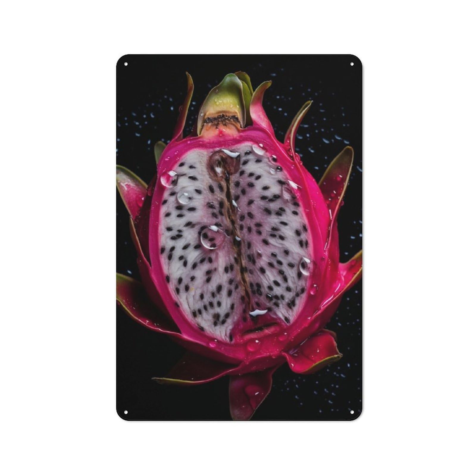 Fresh Pitaya Cottage Metal Wall Decor 30x20cm, Shed Metal Sign for Conservatory, Home Bar Or Utility Room