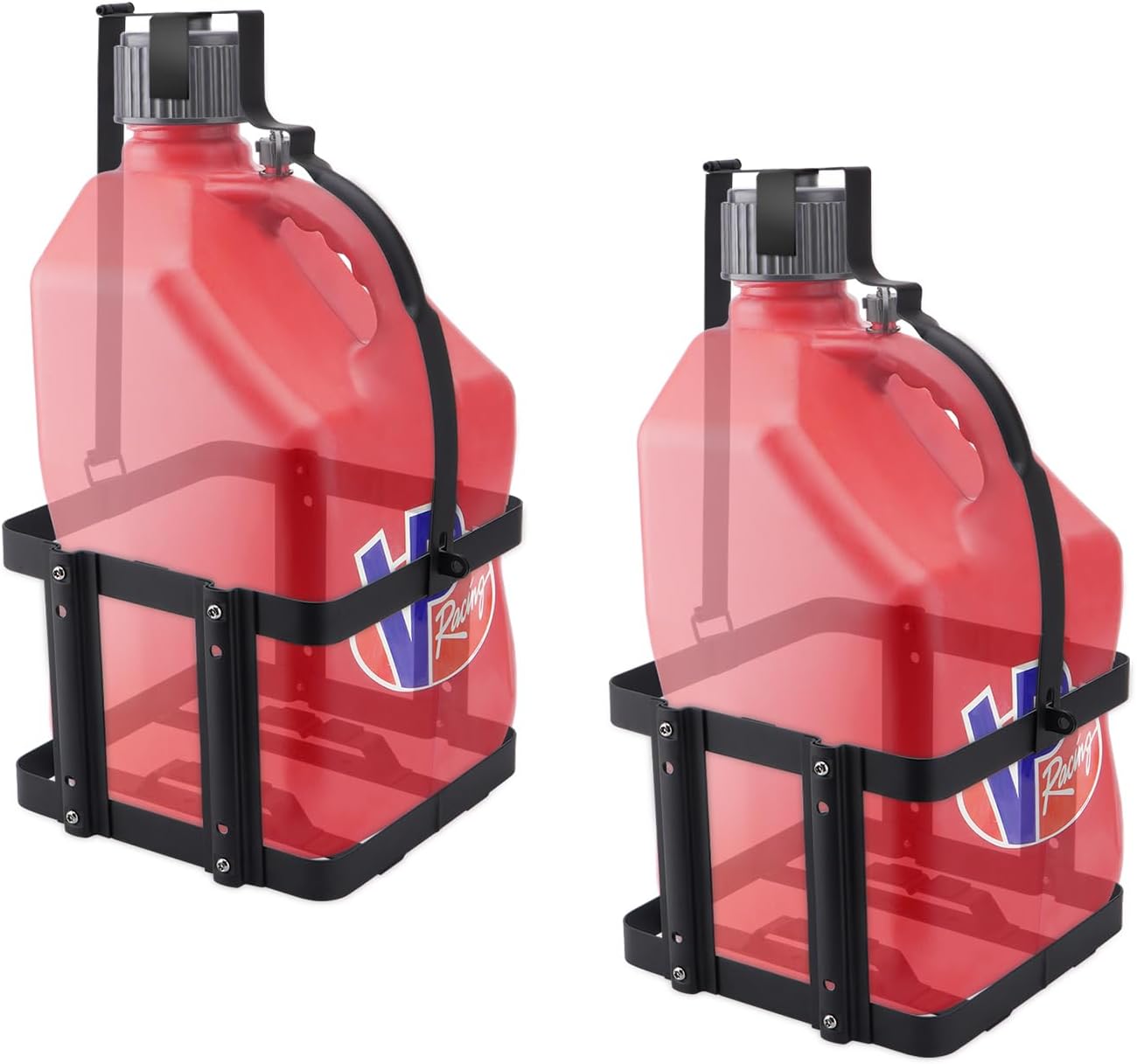 SPARKWHIZ Fuel Jug Container Holder Mount, Gas Can 5 Gallon Holder Rack, Mouting Bracket Compatible with VP Racing Can 5 Gallon (Holder only), 1 Pack