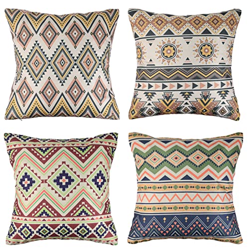 Hanrunsi Kissenbezuge 40 x 40cm Kissenbezug Boho Dekokissen Kissenhuellen...