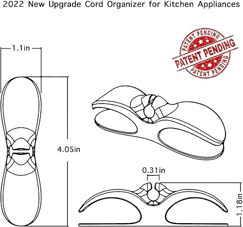 Vista 10 de Organizador de cables para electrodomésticos de cocina - Negro