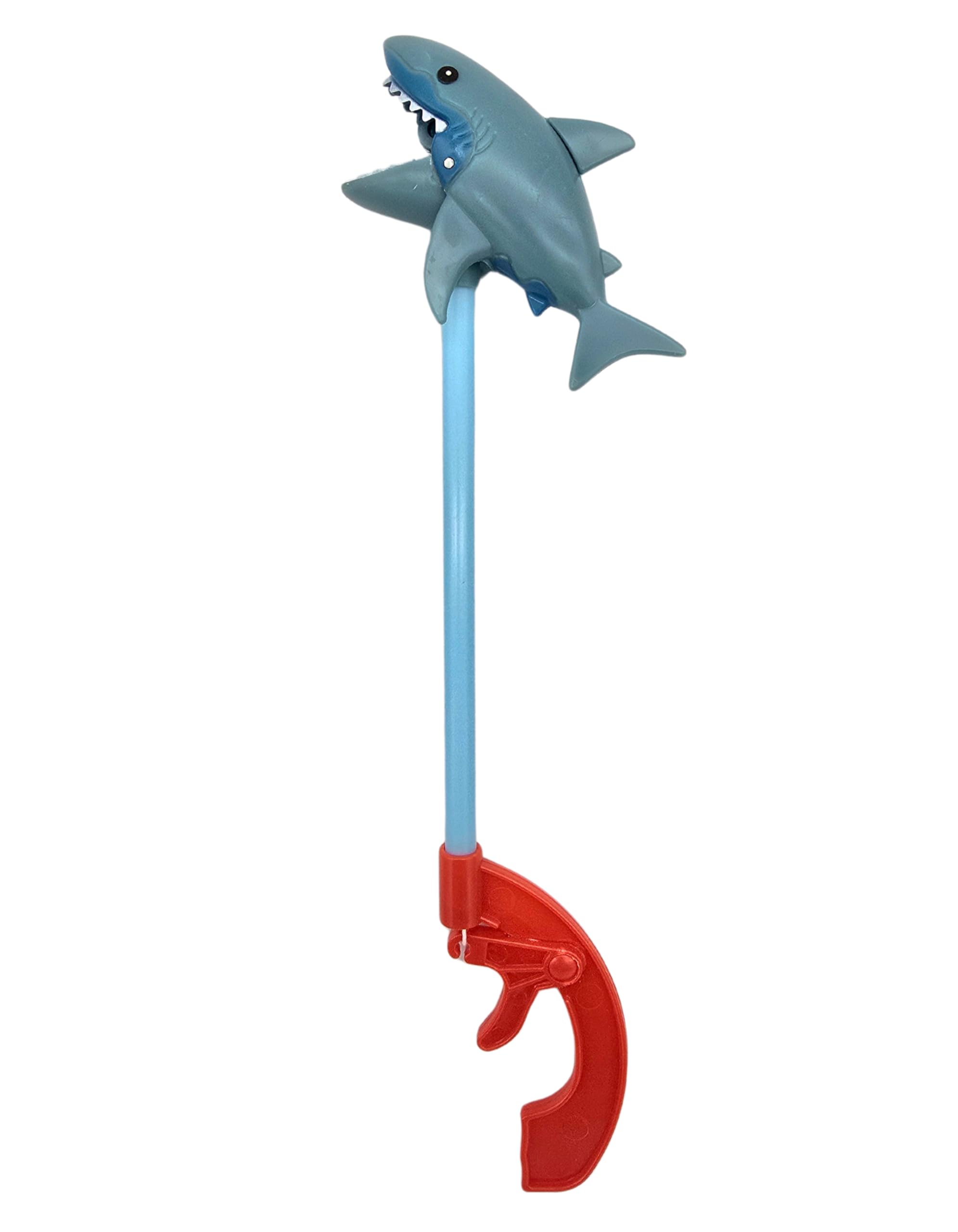 Small Shark Grabber Toy, Shark Snapper, Squeeze Trigger to Close Mouth, Phthalate-Free, Imported from Japan