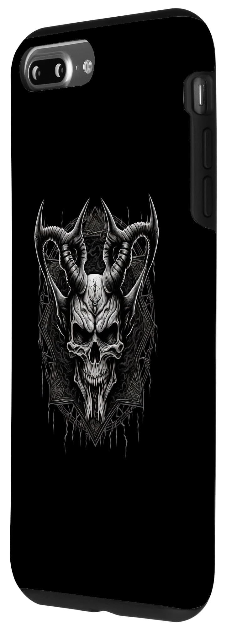 iPhone 7 Plus/8 Plus Occult and Satanic Skeleton Demon Heavy Metal Case - Image 2