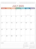 2025-2026 Calendar - Wall Calendar 2025-2026 from October 2025 - December 2026&comma; 18 Months Calendar with Twin-Wire Binding & Hanging Hook&comma; 8&period;5" x 11"&comma; Vertical Calendar&comma; Colorful