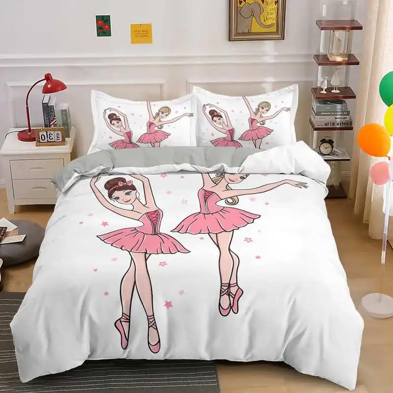 Housse de couette 240 x 260 adulte danseuse parure de lit 2 personnes