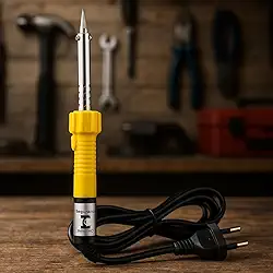 Ferro de Solda 60W 127V Profissional com Ponta de Precisão – Rápido Aquecimento, Cabo Resistente, Ideal para Eletrônica, Reparo Placas, Soldagem Manutenção, Artesanato, Hobby, Doméstico e Profissional