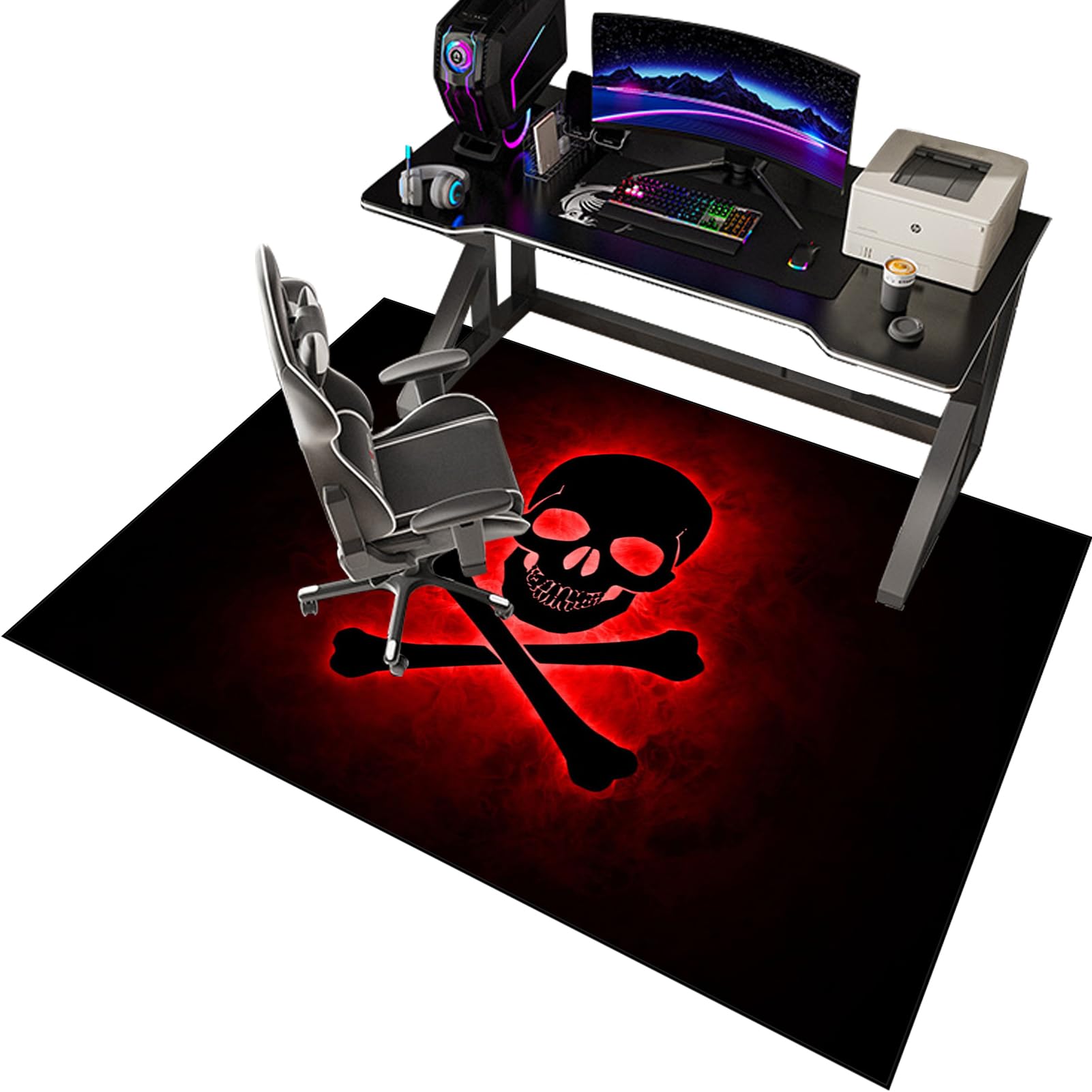 EYKWKB 140 x 180 cm Office Chair Mat for Carpets Carpet Protector Floor Mat Desk Chair Mat for Carpeted Floors Gaming Chair Mat Floor Protector for Office and Home Desk Chairs