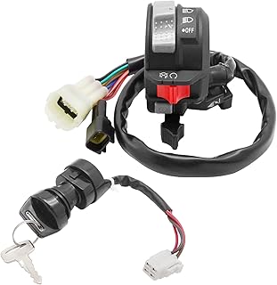 M MATI Start Stop Headlight Switch & Ignition Key Switch for Yamaha Wolverine 450 Kodiak 400 Grizzly 400 2003-2010 Kodiak 450 2003 5LP-83973-01-00 5LP-83973-00-00 5ND-82510-01-00