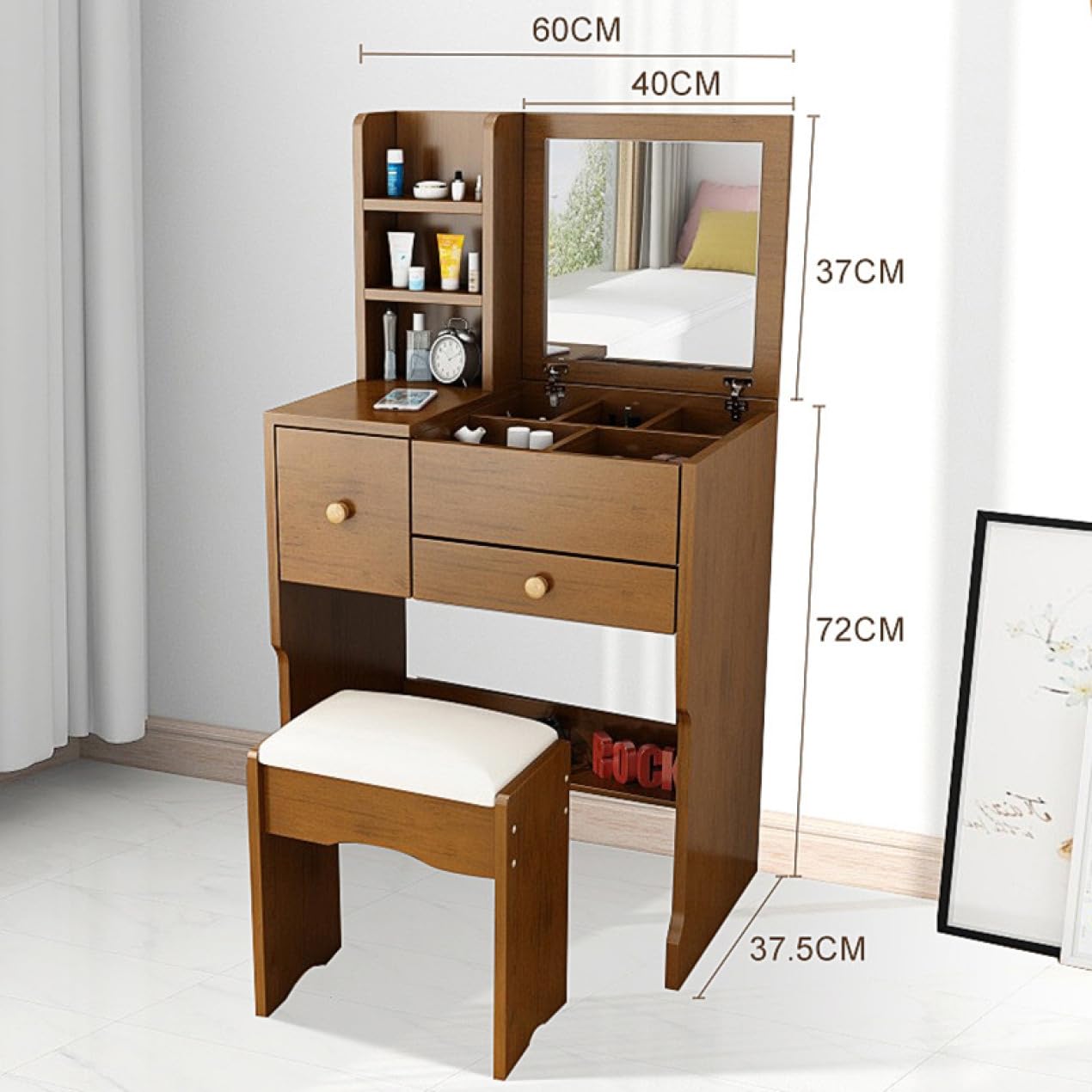 【新品】収納付きドレッサーデスク 収納付きデスク ドレッサー デスク単品orスツールセットが選べる