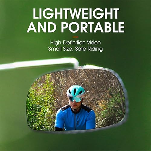Miniatura 2 de Espejo de bicicleta Gafas de ciclismo Montura Espejo retrovisor de bicicleta Espejo retrovisor ajustable Gran Angular Vista trasera para Montaña