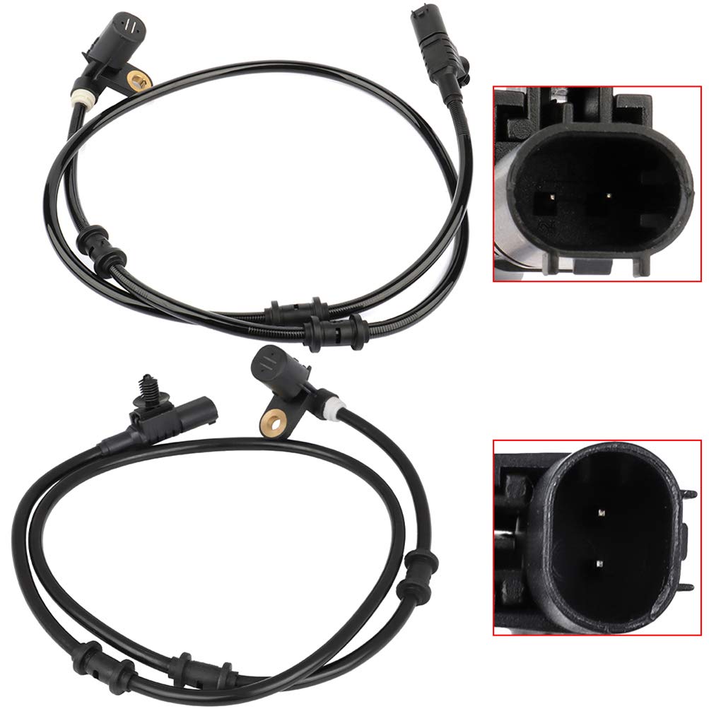 Aintier 2PCS Left&Right&Rear ABS Wheel Speed Sensor Brake Sensor for Mercedes-Benz ML320 (1998-2002), ML430 (1999-2001), ML500 (2002), ML55 AMG (2000-2003)