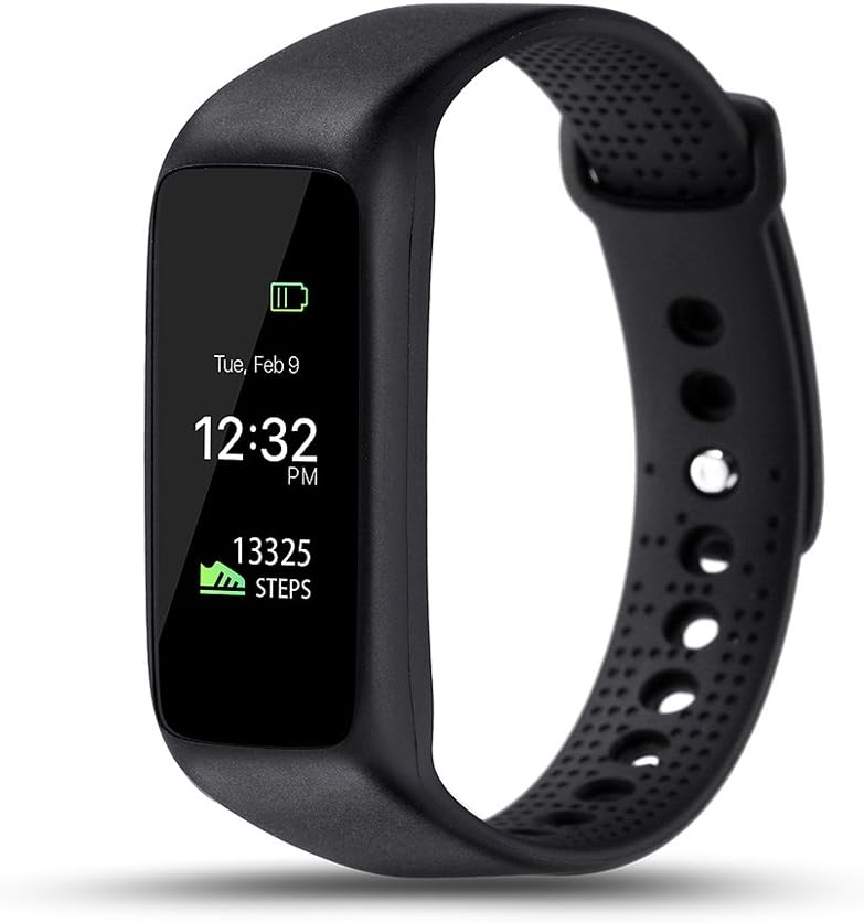 L30T Wearable Waterproof Heart Rate Monitor Wirless Fitness Tracker Sport Wristband with Multi-Functions Activity Smart Bracelet Band Pedometer Watch for Andriod and iOS