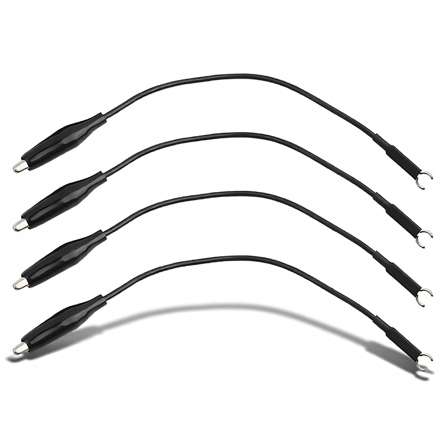 Oscilloscope Probe, 4pcs Ground Wire Cable Ground Probe Oscilloscope Clip Probe with Clip Oscilloscope Accessories Ground Probe Oscilloscope Scope Test Probe Clip Oscilloscope