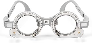 Optical Trial Lens Frame Fixed PD 64mm Optometry Frame with Adjustable Temple Arms - Suitable for Optometrists