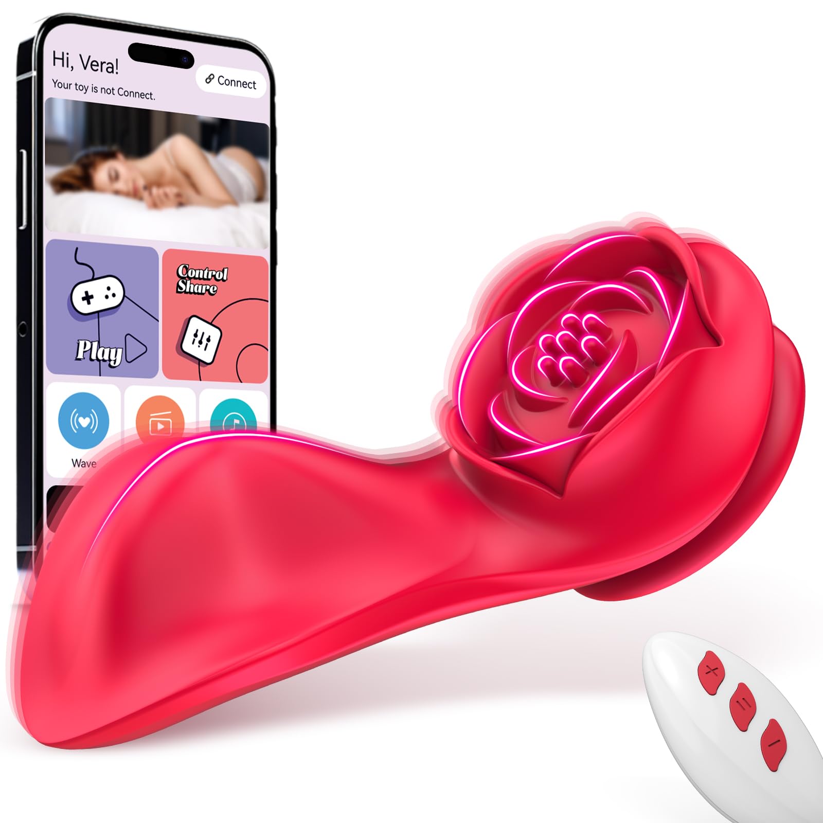 Vibratoriper Donne Sex Toy Per Coppie - Vibratoreper Donna Professionale Stimolatore Clitorideo per Lei con 7 Vibrazioni, Vibratore Indossabile a Farfalla con App e Telecomando Sexytoysys Coppia