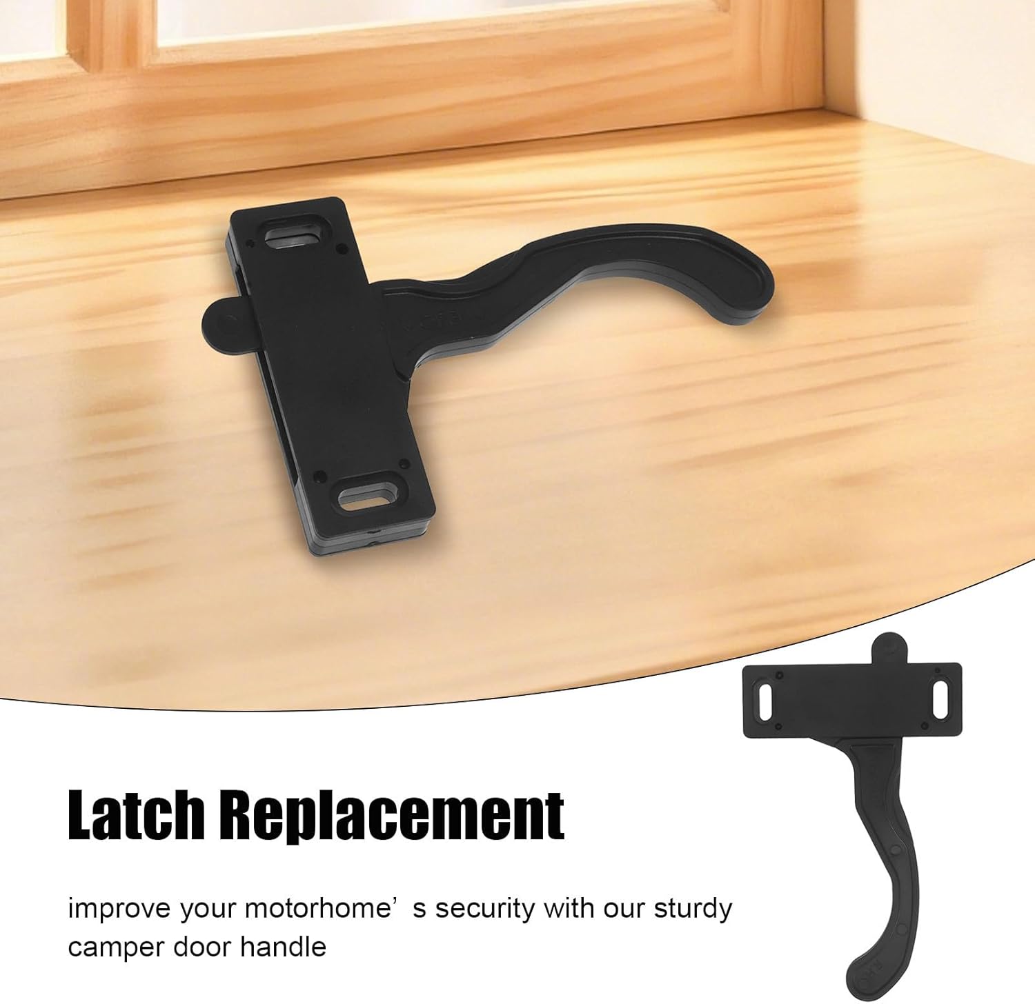 Yardwe 4 Sets Camper Screen Door Latch: RV Screen Door Latch Right Handle Replacement Kit for Travel Trailer Camper Motorhome - RV Accessories for Inside