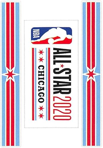 2020-21 Panini Stickers #24 2020 NBA All-Star Game Logo Official NBA Basketball Album Sticker Measuring 2.75 inch tall X 2 inches wide in Raw (NM or