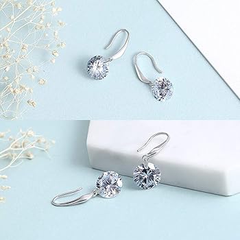 e.m. 揺れるジルコニアのピアス Amazon | Shandtsuki ジルコニアピアス 揺れる レディース