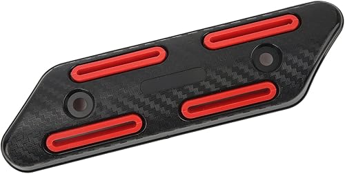 Miniatura 8 de Protector térmico de tubería, protector térmico universal para scooters para motocicletas (rojo)