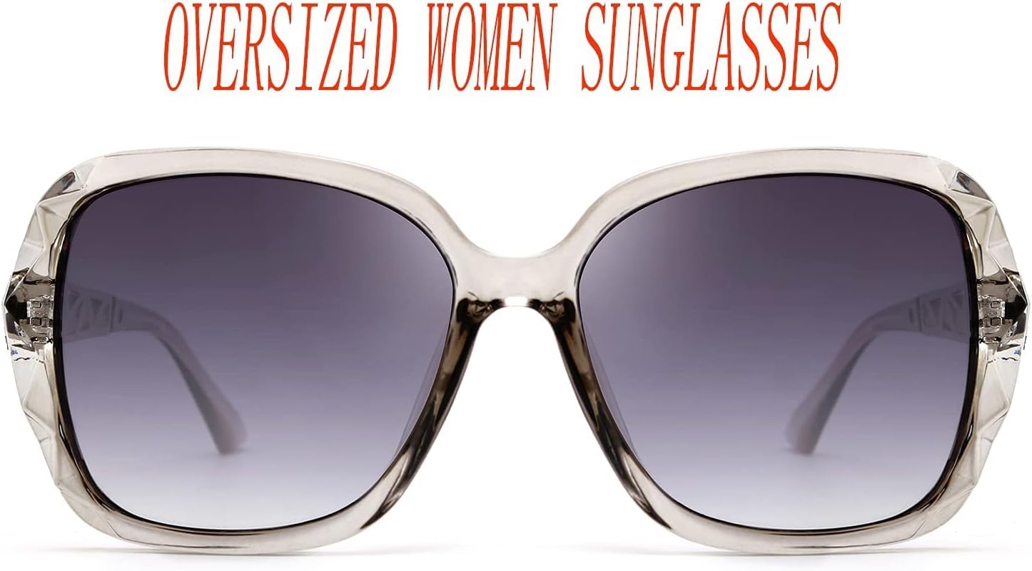 FEISEDY Polarized Women Square Sunglasses Sparkling Composite Shiny Frame B2289 - Image 9