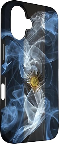 Vista 87 de iPhone 11 Smoky Argentina Flag - Funda de orgullo argentino estilo humo