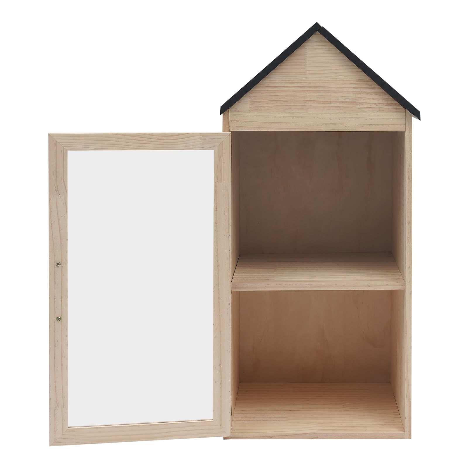 Little Library Box Outdoor 2-poziomowe pudełko na książki, drewniane, małe pudełko do przechowywania książek dla majsterkowiczów, sąsiadów, społeczności i szkół