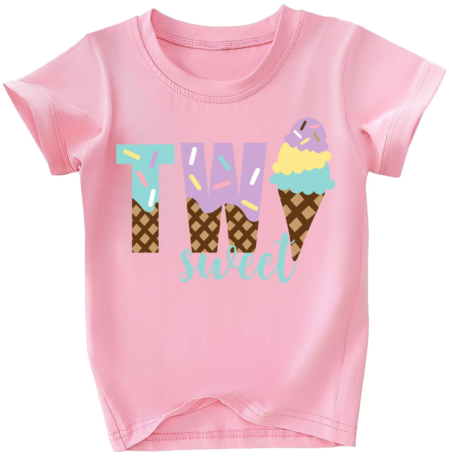 Toddler Girls 2nd Birthday Shirt Outfit for Girls Cute Two Years Old Birthday Gift