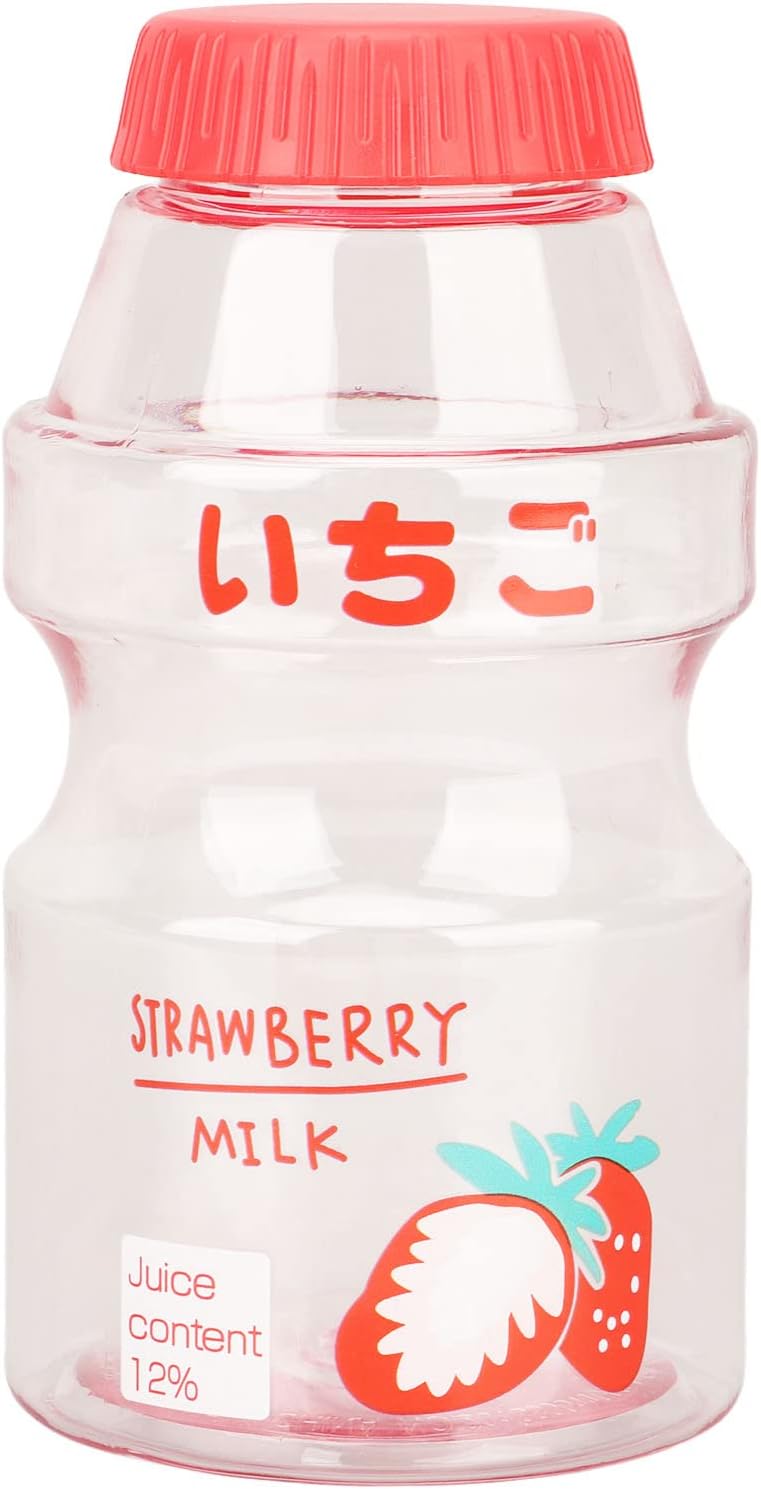 soobu Water Bottle, Cute BPA Bottle 16oz/500ml for Office for Girl for Yoga for Working for Adult (Red) - Image 6