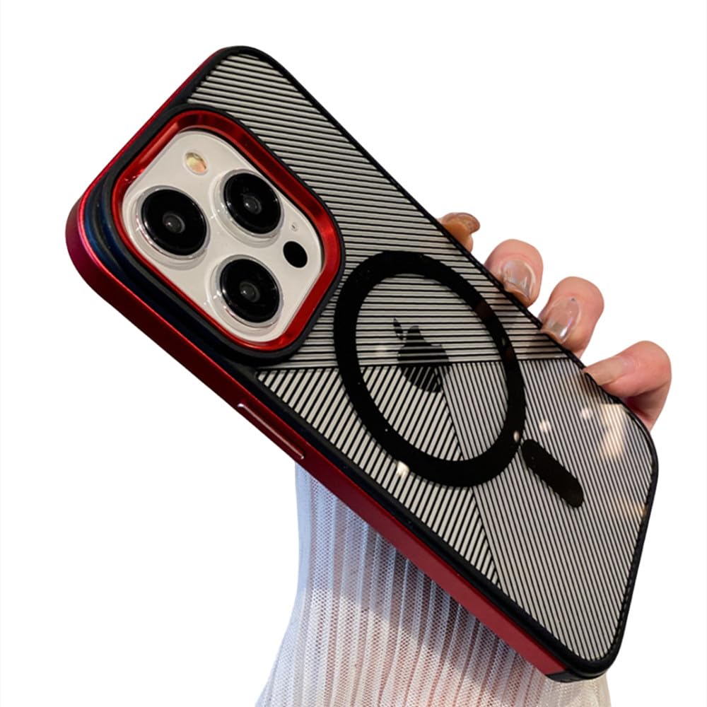 Coque antichoc iPhone 15 magnétique rouge résolvant le problème des chutes