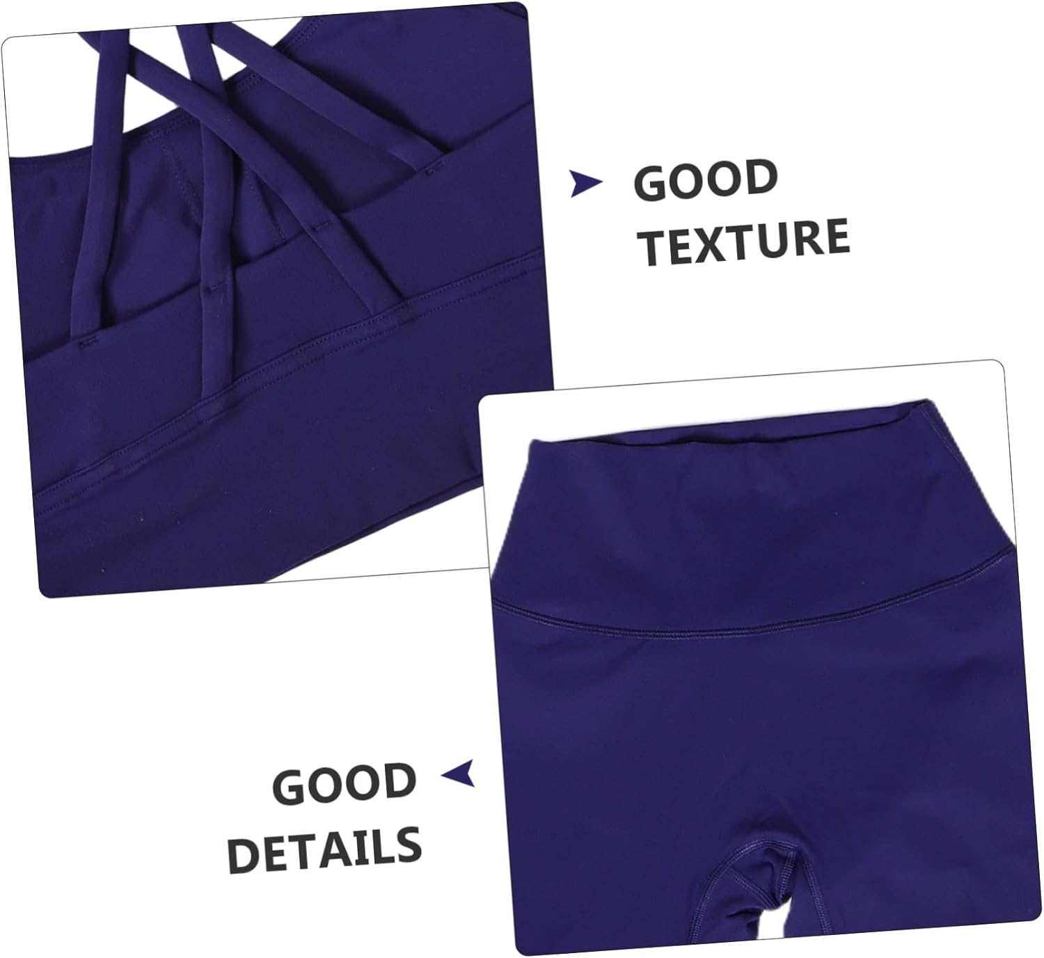 High Waist Yoga Pants and Sports Bra Set for Women Stretchy Workout Clothes Sexy Cross Back Design for Gym and Yoga Maternity Friendly