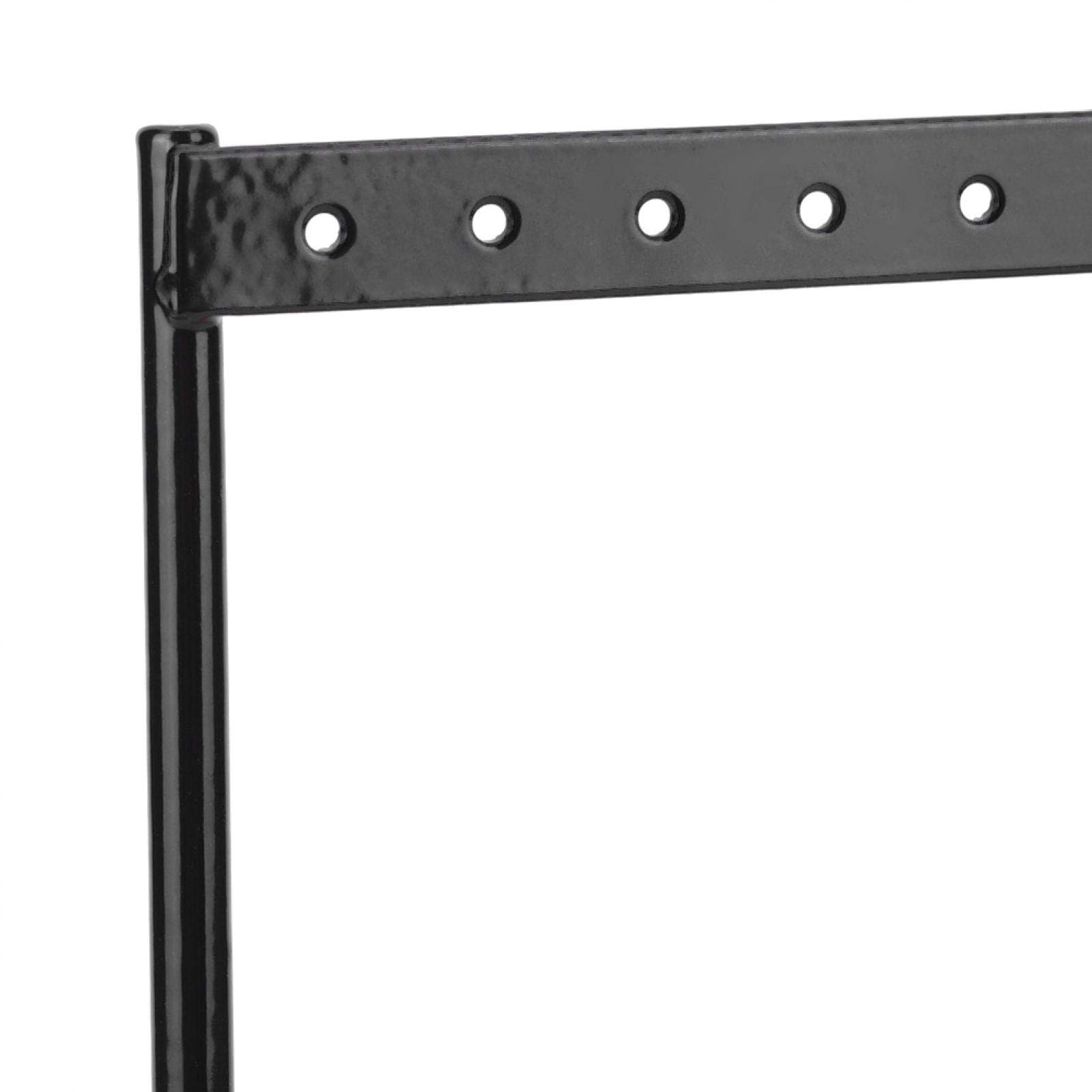 HERCHR Supporto per Organizer per Orecchini, Supporto per Orecchini, espositore per Orecchini, Supporto per Gioielli, 46 Fori, 27 x 7 x 22 cm(Nero