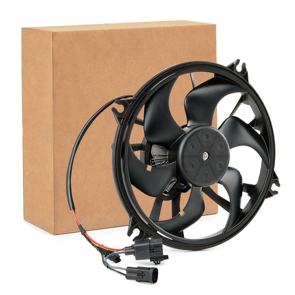 RIDEX 508R0149 Ventilador de motor con unidad de control sin bastidor de ventilador radiador (armazón) con relé incorporado